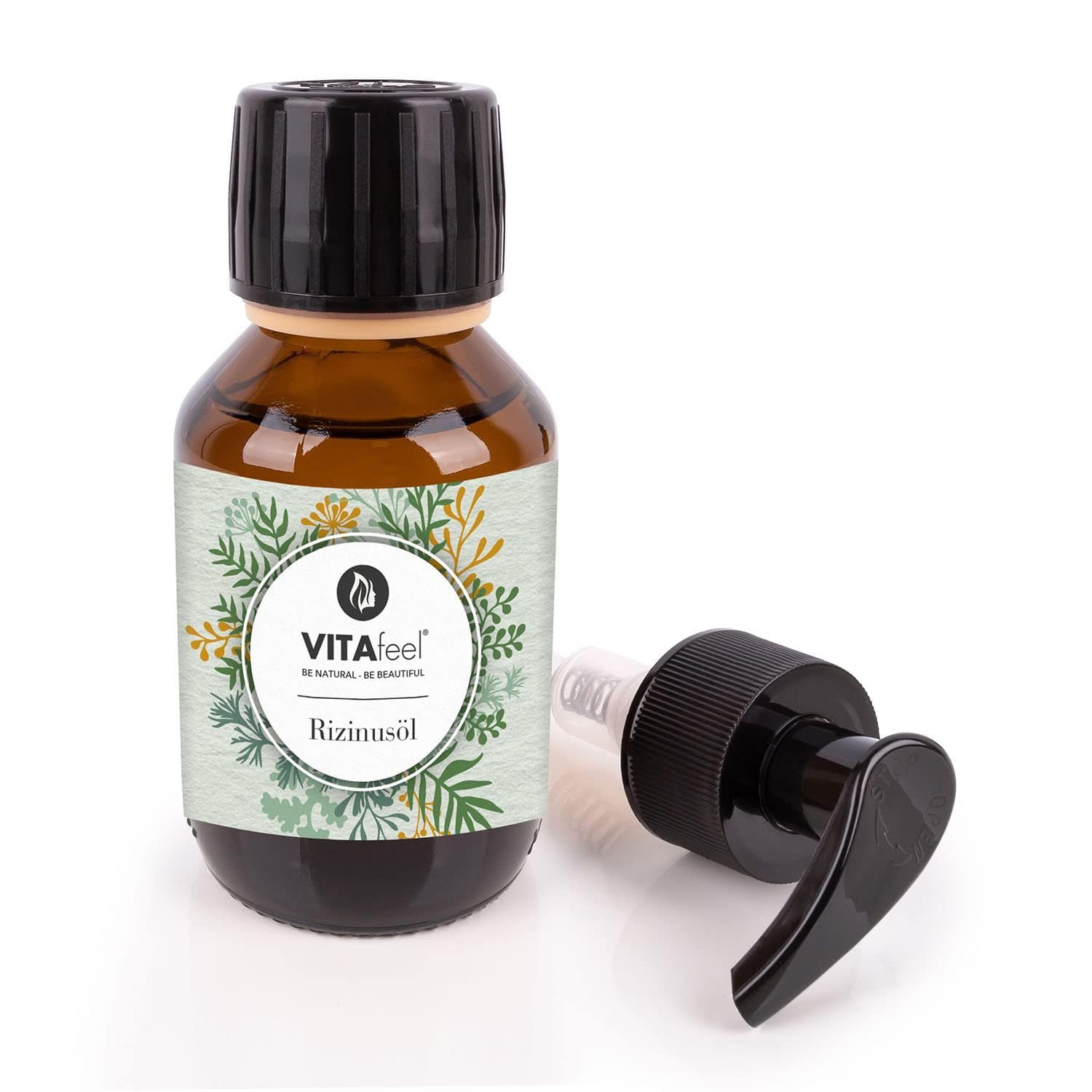 Olio di ricino VitaFeel - 100% puro olio spremuto a freddo 100 ml