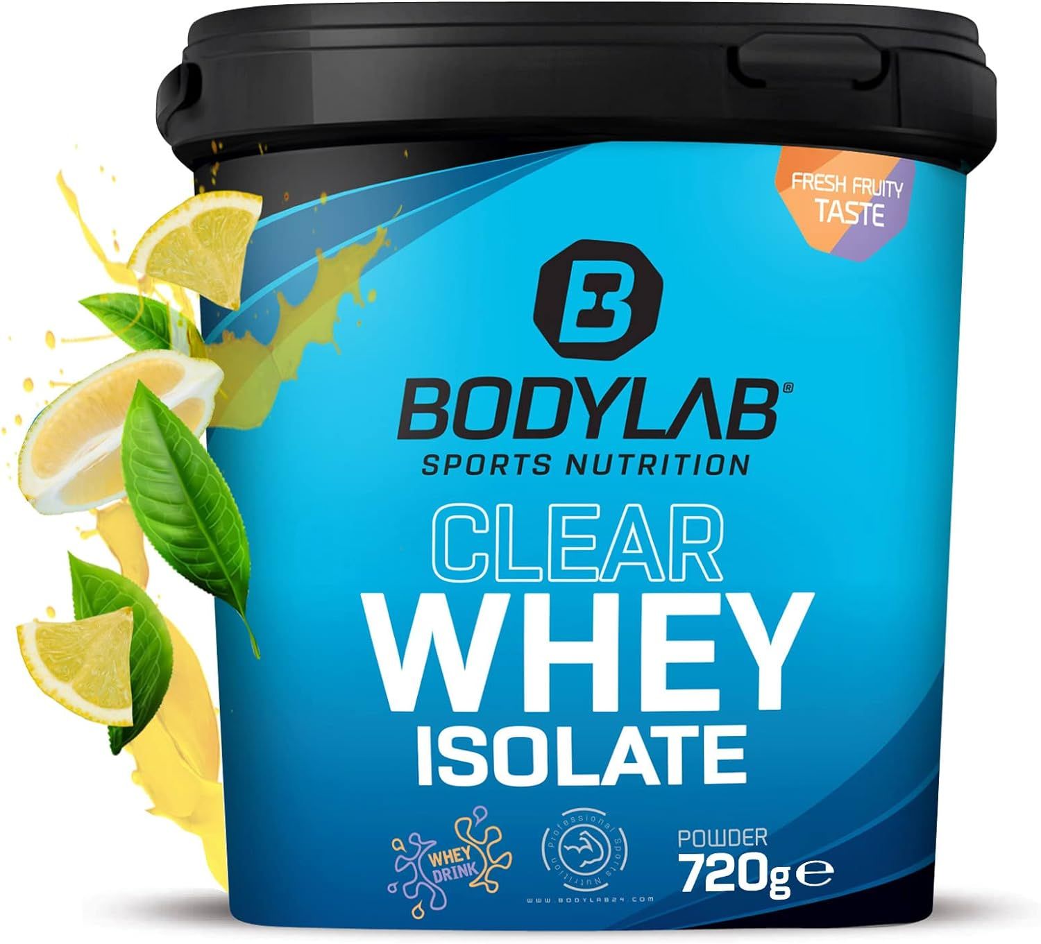 Bodylab24 Proteine Whey Isolate Limone Tè Freddo 720 g