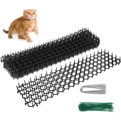 10 Stück Anti-Katzen-Matte mit Stacheln, 49 cm, Abwehrmatte mit Dornengitter, Spikes,