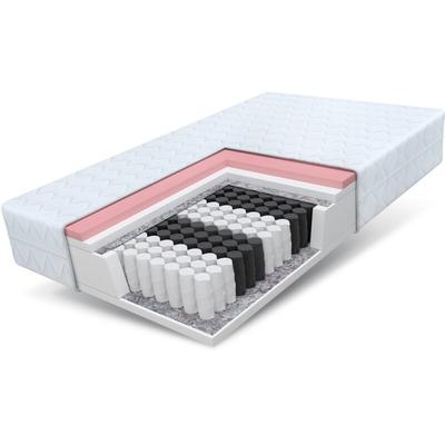 FDM - Matratze 90x200 Taschenfederkern Visco Memory 7 Zonen 24 cm memory Bett H2 H3 Image