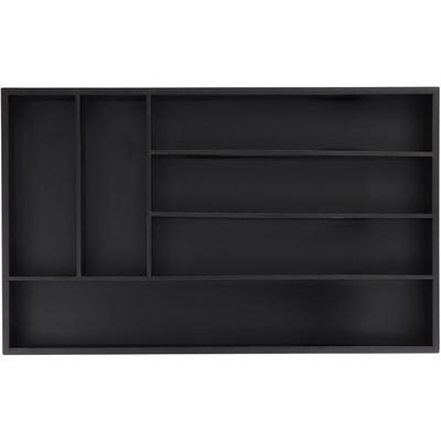 Besteckkasten für Schubladen, 6 Fächer, hbt: 5 x 46 x 28 cm, Schubladeneinsatz, Besteckeinsatz Image