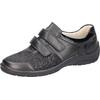 Klettschuh WALDLÄUFER "HESNA-Soft", Damen, Gr. 7,5 (41), schwarz, Nappaleder, Textil, Lackleder, klassisch, Schuhe, Komfortschuh, Bequemschuh, Halbschuh in H-Weite, mit Orthotritt