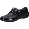 Klettschuh WALDLÄUFER "HENNI-Soft", Damen, Gr. 6 (39), blau (nachtblau), Lackleder, Textil, Nappaleder, sportlich, Schuhe, Bequemschuh, Komfortschuh in Lack-Optik, Weite H = sehr weit