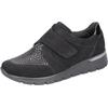 Klettschuh WALDLÄUFER "K-RAMONA-Soft", Damen, Gr. 7,5 (41), schwarz, Nubukleder, Lackleder, Textil, klassisch, Schuhe, Komfortschuh, Bequemschuh, Halbschuh in Komfortweite K (= extraweit)