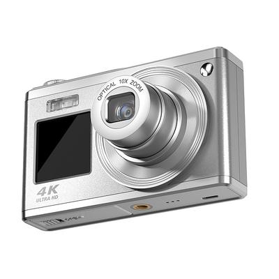 4k Optical Zoom Digital Camera Point and Shoot Digicam with Dual Display Compact Travel Camera