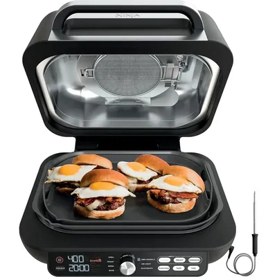 IG651 Foodi Smart XL Pro 7-in-1 Indoor Grill/Griddle Combo, use Opened or Closed, Air Fry, Dehydrate