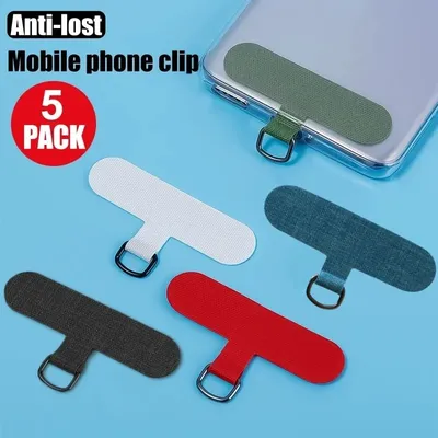 1pc/5pcs Universal Mobile Phone Anti-lost Lanyard Card Gasket Replacement Detachable Phone Hanging