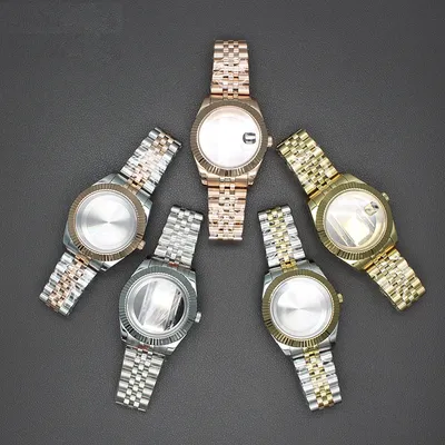 36mm/40mm High Quality Men's Case Strap Watch Sapphire Glass accessories For nh35 nh36 Miyota 8215
