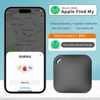 Smart Bluetooth GPS Tracker Work with Apple Find My APP ITag Anti Lost Reminder Device MFI Rated