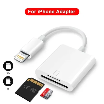 OTG Adapter For Apple Adapter SD Card TF Card 2In1 Multifunction Camera Highspeed Transmission Card