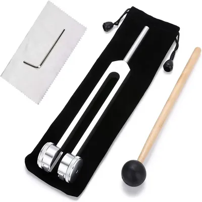 128 Hz Tuning Fork Set Weighted Bio-Acoustic Tuning Fork for Healing Chakra,Sound Therapy,Reliever