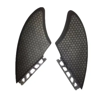 Fiberglass Twin Fish Surf Fins, Keel Surfboard Fin Surfing Accessory