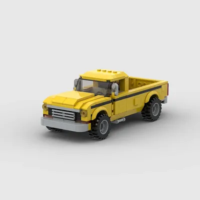City Speed Champion Sports Racing Car F 250 MOC Pickup Truck Building Blocks Technique Carrier