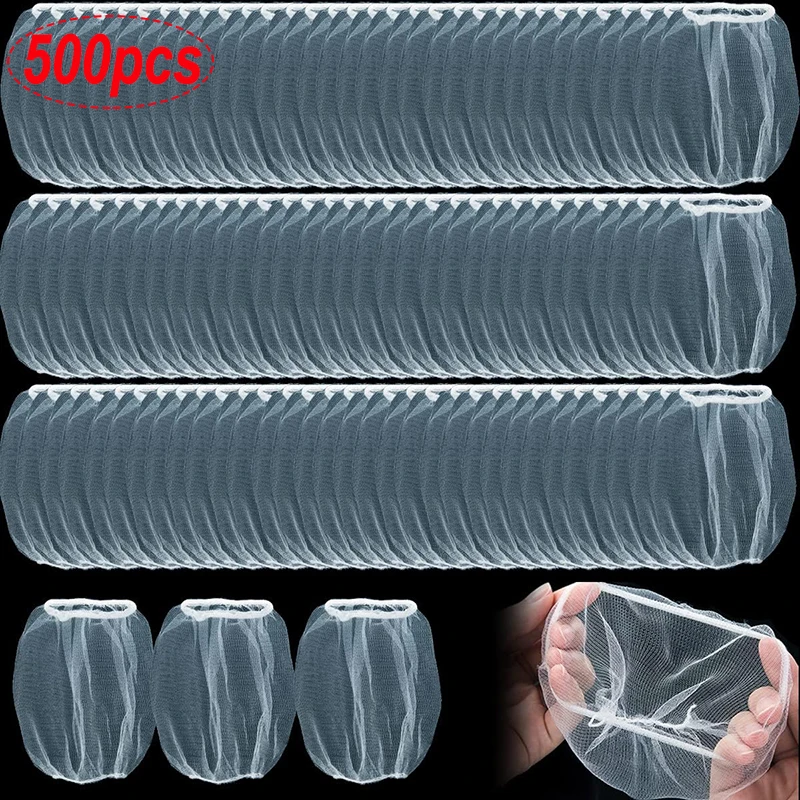 100/500Pcs Einweg Küche Waschbecken Filter Kanalisation Ablauf Anti-blocking Müll Tasche Pool Leck Mesh Tasche Sieb waschbecken Müll Net