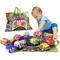 Weiches Auto-Spielzeug-Set mit Spielmatte und 9-teiligem Fahrzeug für Babyspielzeug, 12–18 Monate,