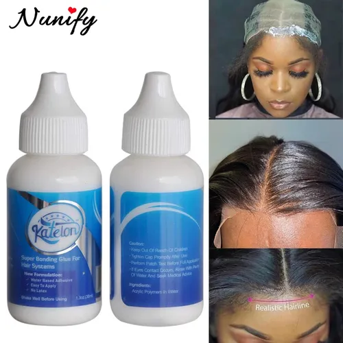 Colle pour perruque Lace Front Wig, tenue supplémentaire, étanche, 38ml, Super collage, pour bonnet de perruque, 1 pièce, outils de coiffure, 1.3Oz