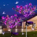 1pc lumière de jardin solaire Phalaenopsis fleur lumière LED orchidées cour lampe décorative extérieure jardin pelouse voie Patio décoration