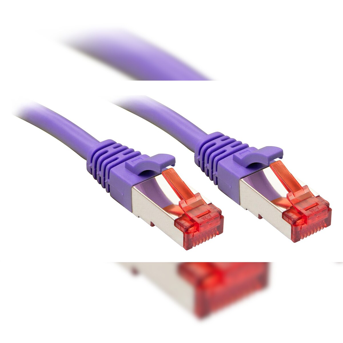 Lindy 47825 Cat6 S/FTP Kabel, violett, 3.00m Patchkabel Image