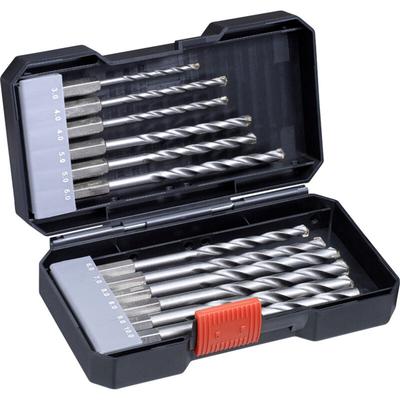 108840 Werkzeugstahl Stein-Spiralbohrer-Set 12teilig 4 mm, 5 mm, 6 mm, 8 mm, 10 mm, 3 mm, 9 mm - KWB