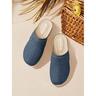 mocassini slip-on da donna blu navy - comode scarpe casual traforate