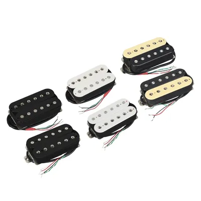 FLEOR Set of Alnico 2 Neck & Bridge Guitar Pickup Humbucker Pickups Double Coil Guitar Parts,