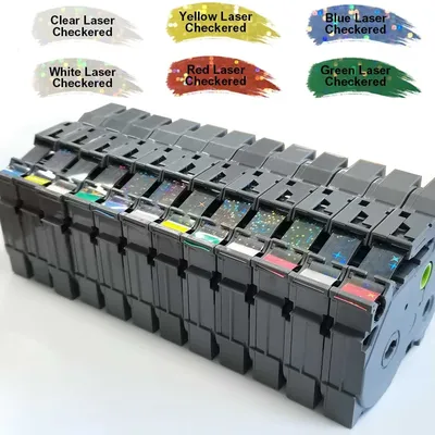 Compatible brother Laser Label Tape TZe-231L1 TZE-131L1 Laser Checkered/Star Labels for H110