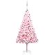 Albero di Natale Preilluminato con Palline Rosa 240 cm PVC vidaXL