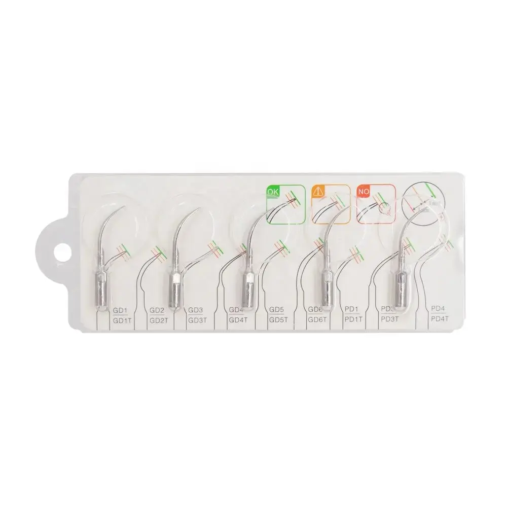 Dental Ultraschall Scaler Spitze Scaling Parodontologie Endodontie Endo Perio Scaling Tipps Fit EMS Woodpecker SATELEC DTE Image