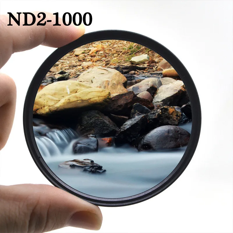 KnightX ND2-ND1000 SLR-DSLR-Kamera, variabler ND-Filter, Fader mit neutraler Dichte, verstellbar, ND2-400 49 52 55 58 62 67 72 77 mm Image