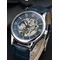 LONGLUX orologio meccanico automatico orologio blu orologio scheletro uomo orologi 2024 orologio