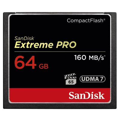 SANDISK Speicherkarte "CF Extreme Pro" Speicherkarten Gr. 64 GB, schwarz