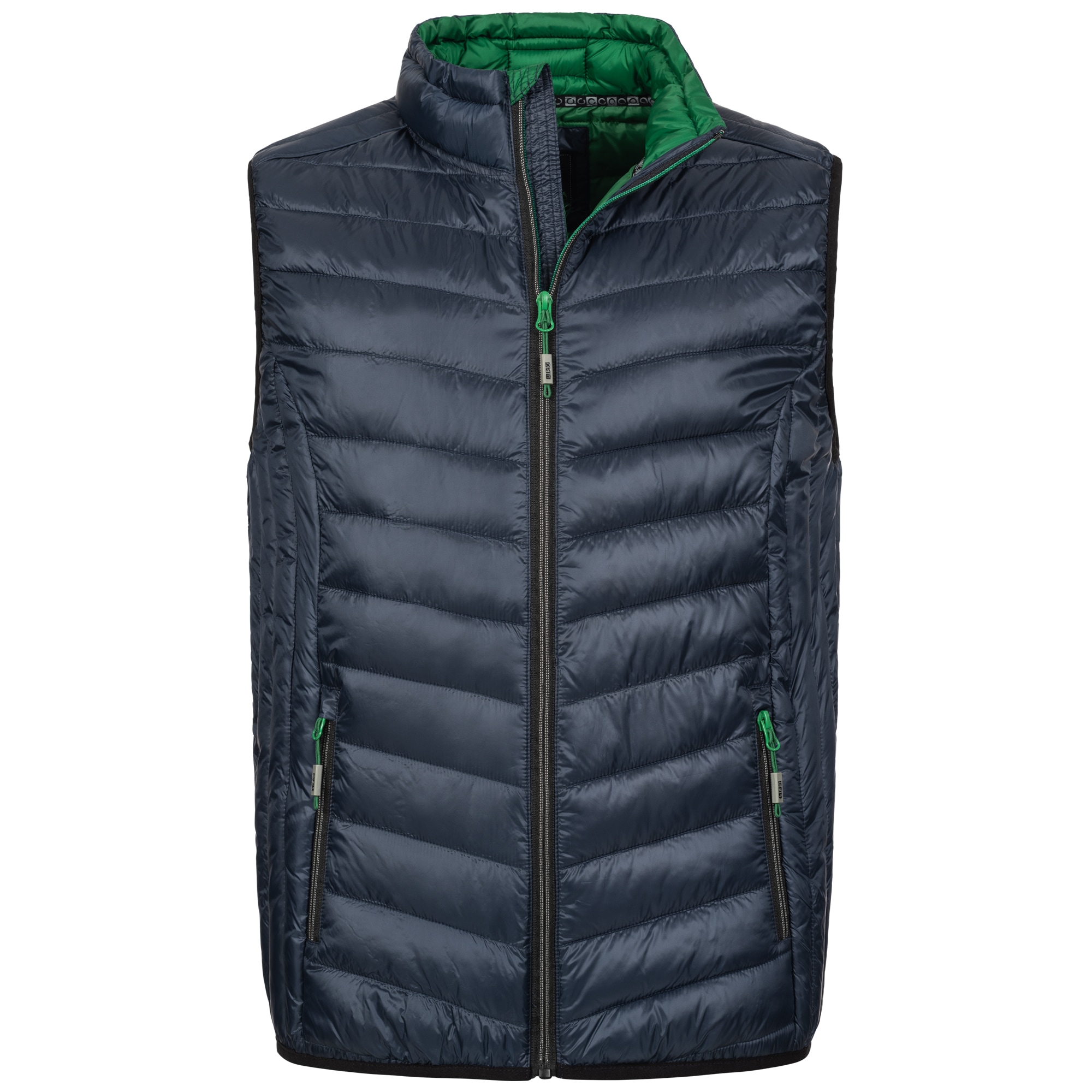 Steppjacke LPO "GILMOUR VEST VII MEN", Herren, Gr. S (48), blau (navy), 100% Polyester, bequem, mit innenliegendem Gummizug, Jacken Steppjacke, auch in Großen Größen erhältlich