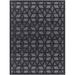 Black/Gray 84 x 63 x 0.31 in Area Rug - Dakota Fields Brysin Area Rug Black, Polypropylene | 84 H x 63 W x 0.31 D in | Wayfair