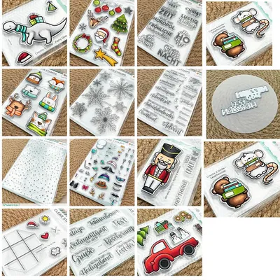 German Christmas Clear Stamp For DIY Scrapbooking Seal Card Making A5104