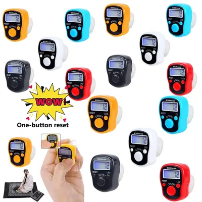 1~10PCS Mini Stitch Marker Row Finger Counter LCD Electronic Digital Display Hand Tally