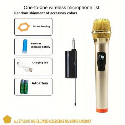Universal Wireless Microphone, 1 To 2 Microphone, Household Singing, Ktv, And Professional Outdoor Audio System