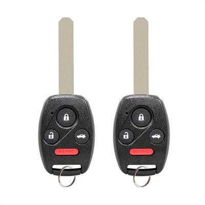TEMU 2pcs Remote Car Key Fob 4 Buttons For For Accord For Sedan For For Touring For Fcc Id Kr55wk49308