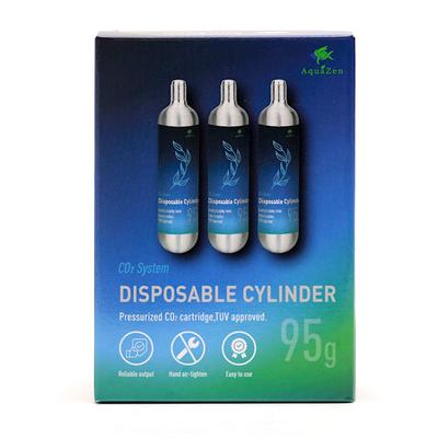 AquaZen CO2 Replacement Cartridge, 95 Gram, Pack of 3