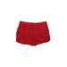 J.Crew Factory Store Athletic Shorts: Red Solid Activewear - Women's Size 8