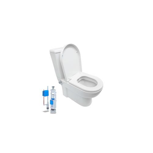 Stand-WC Taharet Kombination inkl. Armatur heiß/kalt + Spülkasten + Deckel + Spülventil Komplett-Set
