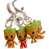 Baby Groot Keychains (Lot de 4) - Figurine articulée du film classique i am Groot