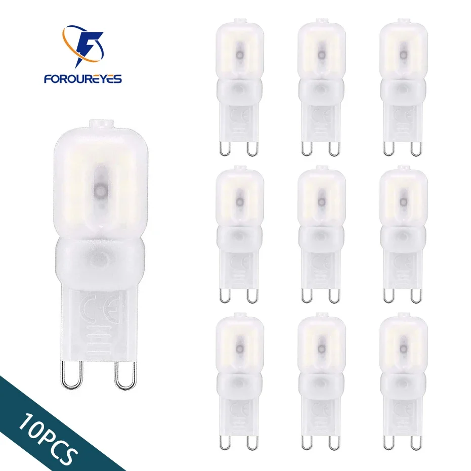10 stücke G9 Led-lampe 110 V 220 V 3 W 5 W SMD2835 Weiß Warme Bombillas Für Hause glühbirnen Kristall Kronleuchter Ersetzen 30 W Halogen Lampe