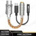 ALC5686 CX31993 HiFi DAC USB Tipo C a 3,5 mm AUX Cavo audio digitale DAC per Android Tipo C a 3,5