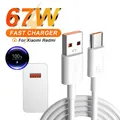 Cavo caricabatterie ultra veloce 6A 67W per Xiaomi 10T 11 Lite 12 Redmi Note 10 11T 12T 13 POCO X3 X4 F4 Cavo USB tipo C a ricarica rapida