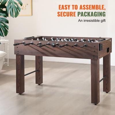 VEVOR Foosball Table Standard Size Foosball Table Indoor Full Size Foosball Table for Home, Family, and Game Room - 55 inch