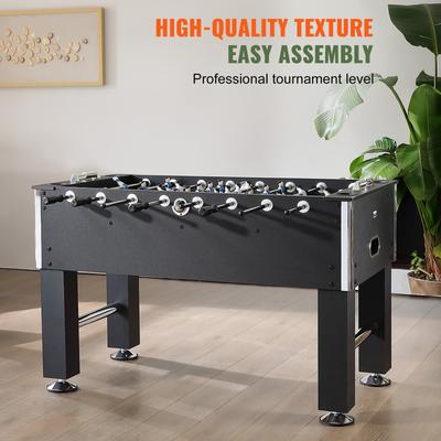 VEVOR Foosball Table Standard Size Foosball Table Indoor Full Size Foosball Table for Home, Family, and Game Room - 55 inch