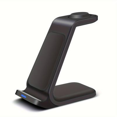 TEMU Wireless Charger 3 In 1 Stand Charging Station Multiple Devices Fast Compatible S24 S23 S22 S21 S20 Z Flip 5/4/3 Fold 5, 6 Classic//4/3 Buds Image