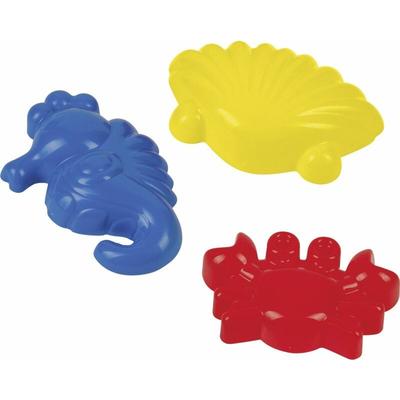 Sandförmchen Set 3-teilig rot, gelb und blau ca. 8,5 x 10,5 x 15,5 cm Image