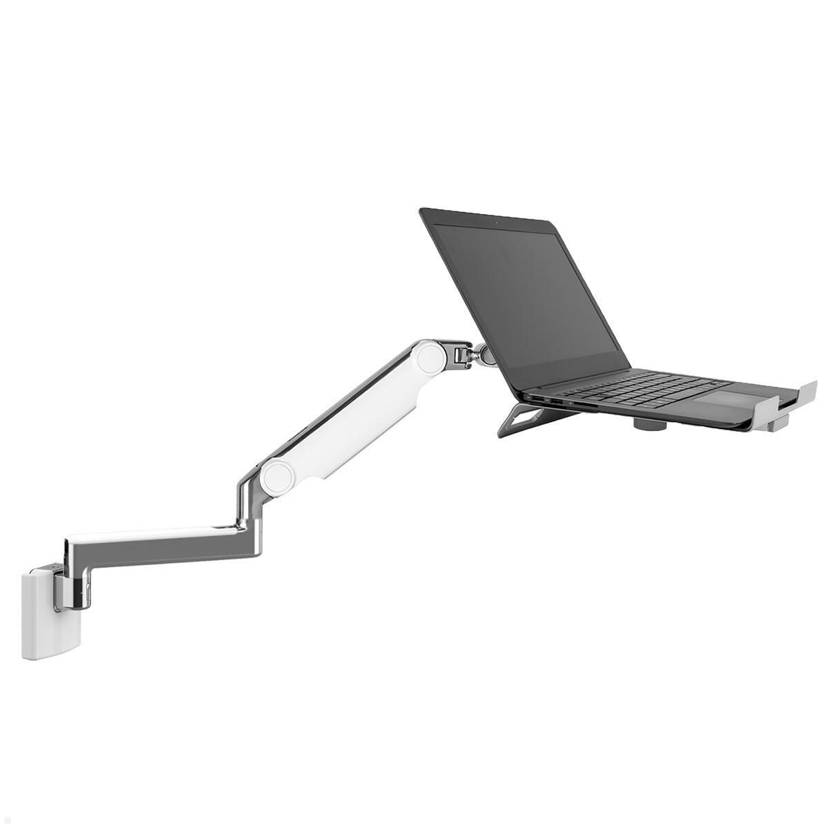 Humanscale M2.1 Laptop Wandhalterung mit Schwenkarm gerade, weiß Image