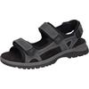 Sandale WALDLÄUFER "H-Taro", Herren, Gr. 10,5 (45), blau (dunkelblau), Textil, Nubukleder, sportlich, Schuhe, Sommerschuh, Klettschuh, Outdoorsandale, in Komfortweite H